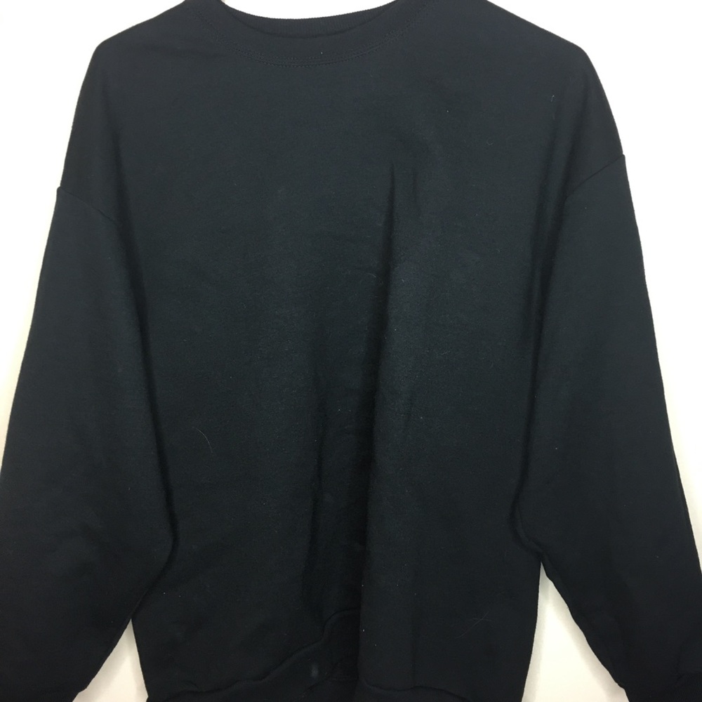 Plain black sweatshirt